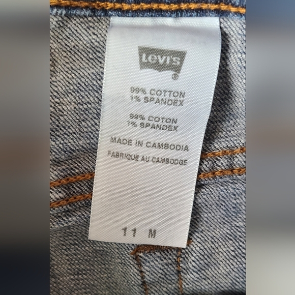 Sz 11 Vintage  Y2K red tab low rise bootcut flare Levi's medium wash denim jean - Picture 7 of 8